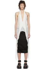 Rick Owens - White Wishbone Halter Tank Top
