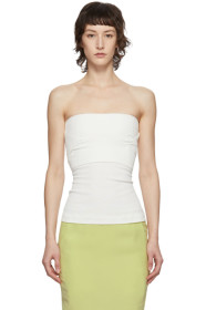 Rick Owens - SSENSE Exclusive White Cotton Bustier
