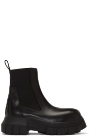 Rick Owens - 黑色 Bozo Tractor Beetle 切尔西靴
