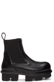 Rick Owens - Black Bozo Sneak Megatooth Boots