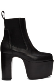Rick Owens - Black Open Toe Kiss Boots