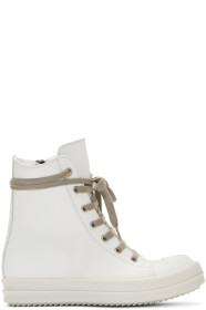 Rick Owens - 灰白色 Bumper 高帮运动鞋