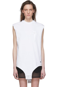 Rick Owens - White Champion Edition Sleeveless T-Shirt