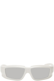Rick Owens - White Larry Sunglasses