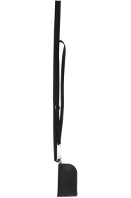 Rick Owens - ブラック スネークスキン ネック ウォレット