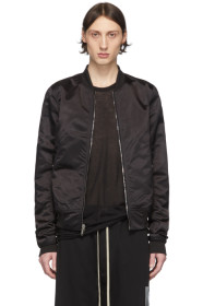 Rick Owens - Blouson aviateur écourté réversible noir Flight