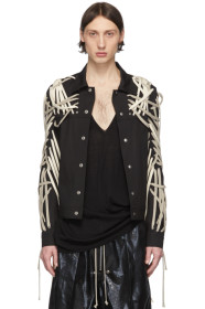 Rick Owens - Black Mega Laced Worker Jacket
