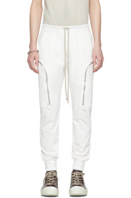 Rick Owens - ホワイト ジョグ カーゴ パンツ