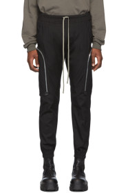 Rick Owens - Black Tecuatl Jog Cargo Pants