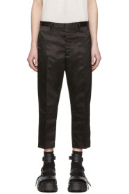Rick Owens - ブラック Astaires クロップド トラウザーズ