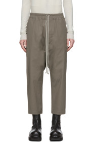 Rick Owens - トープ ドローストリング クロップド トラウザーズ