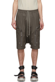 Rick Owens - Grey Pods Cargo Shorts