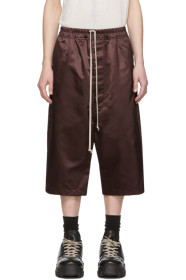 Rick Owens - バーガンディ Karloff Pods ショーツ