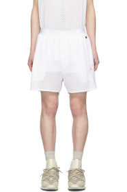 Rick Owens - Champion Edition ホワイト メッシュ バスケットボール ショーツ