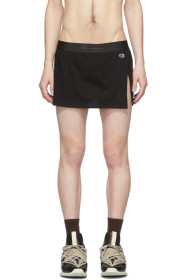 Rick Owens - Champion Edition ブラック コットン ショーツ