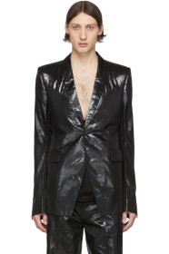 Rick Owens - ブラック エクストリーム ソフト ブレザー