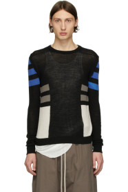 Rick Owens - ブラック ウール Level クルーネック セーター