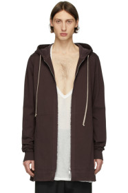 Rick Owens - バーガンディ ジップアップ フーディ