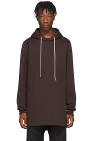 Rick Owens - Burgundy Long Hoodie