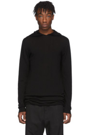 Rick Owens - Black Cashmere Hoodie