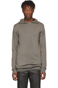 Rick Owens - Grey Cashmere Hoodie