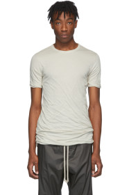 Rick Owens - T-shirt blanc cassé Basic