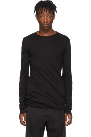 Rick Owens - T-shirt à manches longues noir Double