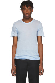 Rick Owens - T-shirt bleu Basic
