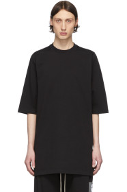 Rick Owens - ブラック ヘビー ジャージ T シャツ