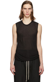 Rick Owens - T-shirt sans manches noir Basic