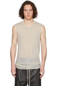 Rick Owens - Débardeur blanc cassé Basic