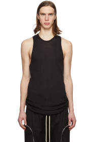 Rick Owens - Débardeur côtelé noir Anthem