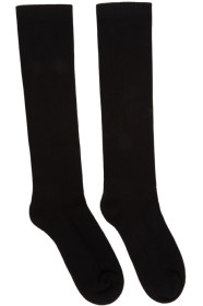 Rick Owens - ブラック ミッドカーフ Tecuatl SS20 ソックス