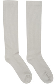 Rick Owens - グレー ミッドカーフ Tecuatl SS20 ソックス