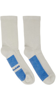 Rick Owens - グレー グリッター ソックス