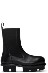 Rick Owens - Black Bozo Megatooth Chelsea Boots