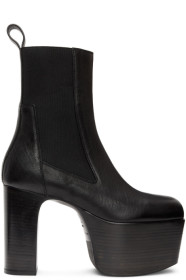 Rick Owens - Black Kiss Chelsea Boots