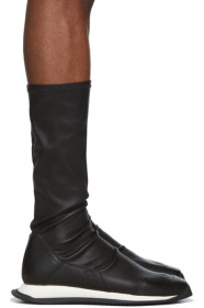 Rick Owens - Black Stretch Runner Sneakers