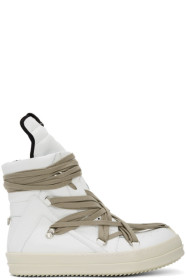 Rick Owens - Baskets blanches Geo Basket High-Top