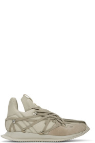 Rick Owens - Baskets blanc cassé Maximal Runner