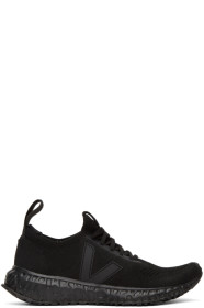 Rick Owens - Baskets noires Low Sock édition Veja