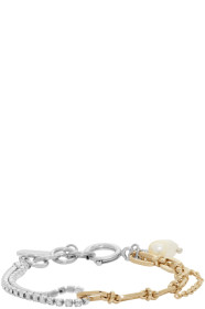 Justine Clenquet - Bracelet argenté et doré Jamie