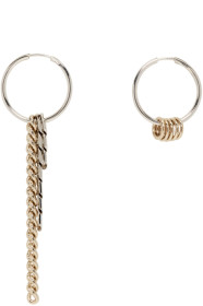 Justine Clenquet - Silver & Gold Jane Bicolor Earrings