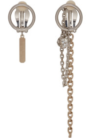 Justine Clenquet - Boucles d'oreilles à clips argentées Chen