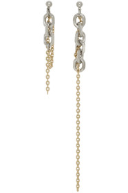 Justine Clenquet - Silver & Gold Dana Earrings