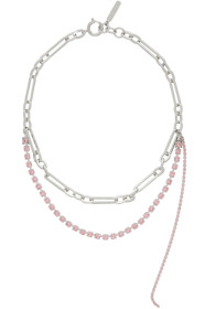 Justine Clenquet - Silver & Pink Bianca Necklace