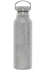 Collina Strada - SSENSE 限定 シルバー ラインストーン ウォーター ボトル
