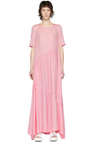 Collina Strada - SSENSE Exclusive Pink Silk Charlie Engman Edition Ritual Dress