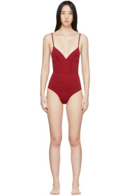 Ernest Leoty - Red Philippine One-Piece Swimsuit