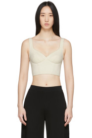 Ernest Leoty - Off-White Jade Crop Top